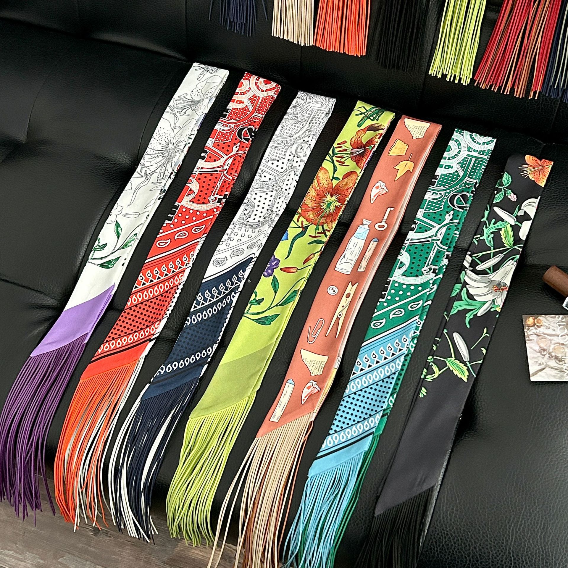 Luxury Tassel Skinny Scarf for - Face Scarf Mask ulasan dan harga