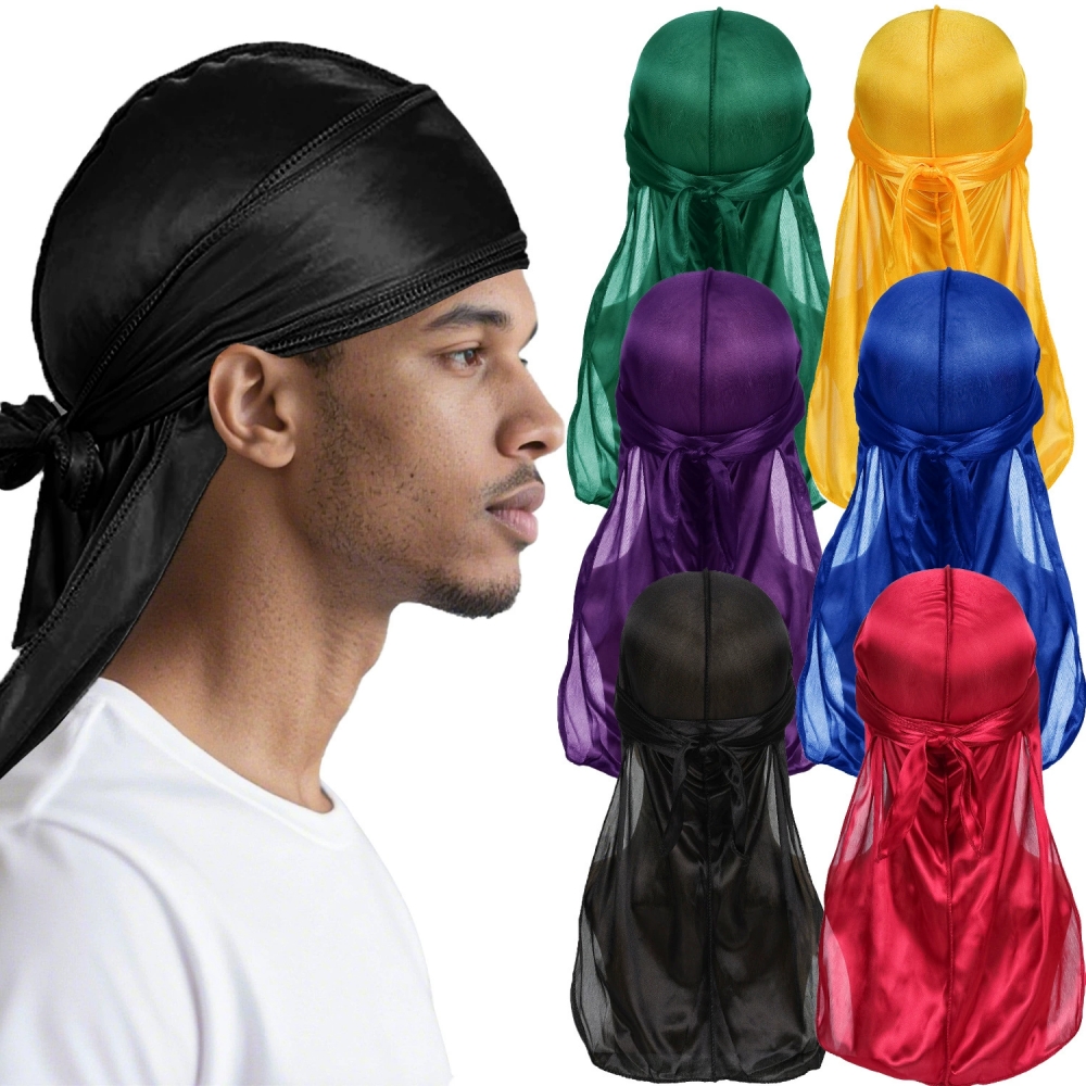 Men's Silk Durag Bonnet Bandan - Bandana Doo Rag ulasan dan harga