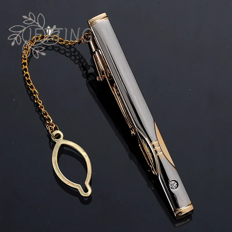 Hot Metal Simple Necktie Buckl - Tie Clip Silver ulasan dan harga