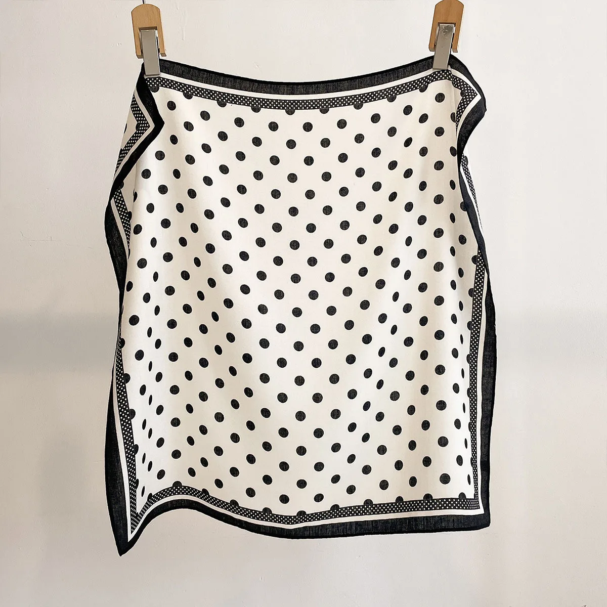 Luxury Polka Dot Printed Squar - Scarf Silk Square ulasan dan harga