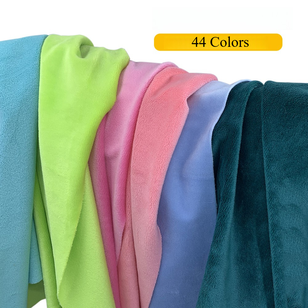 44 Colors Soft Short Plush Fab - Woven Scarf Blanket ulasan dan harga