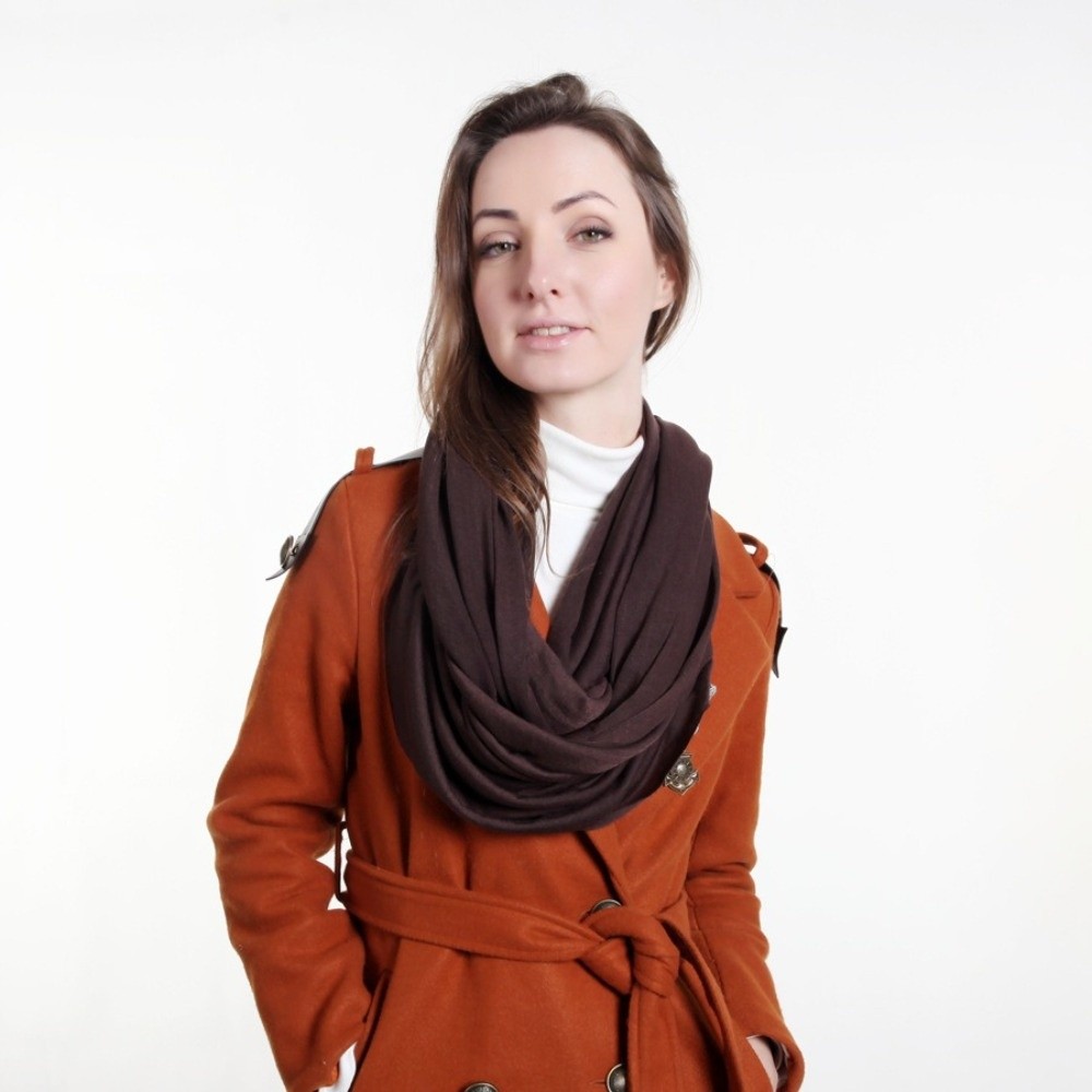 Fashion Solid Color Infinity S - Infinity Scarf Knit ulasan dan harga