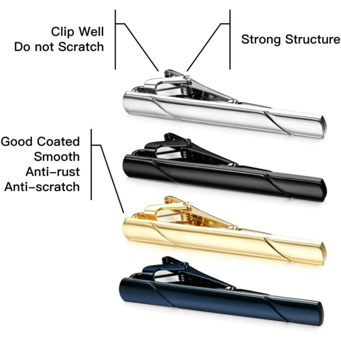 This men's polished metal tie  - Tie Bar Set Gift ulasan dan harga