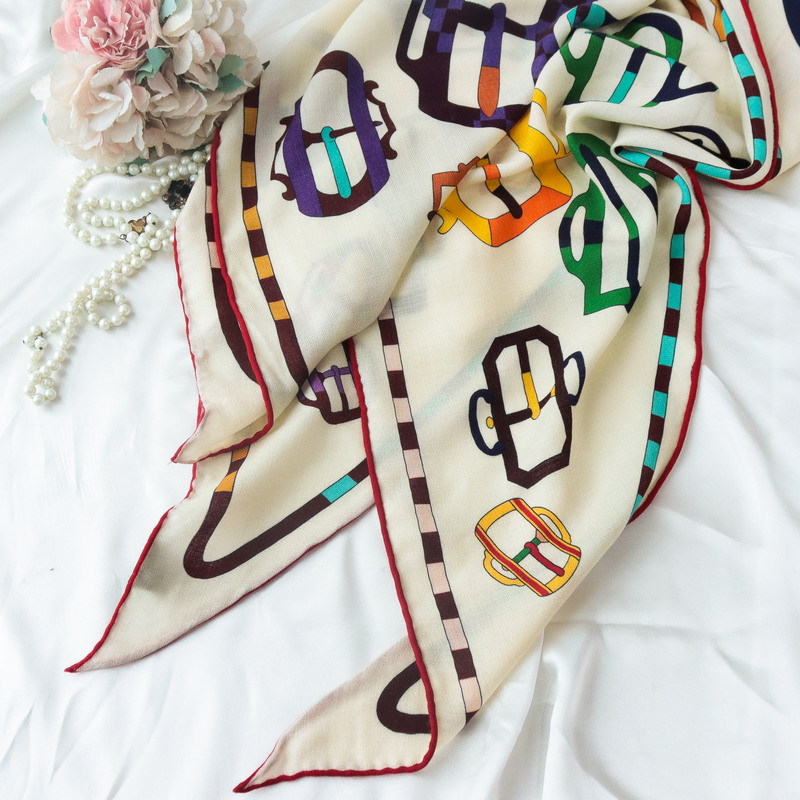 Silk Wool Scarf Large Triangle - Pashmina Wrap Large ulasan dan harga