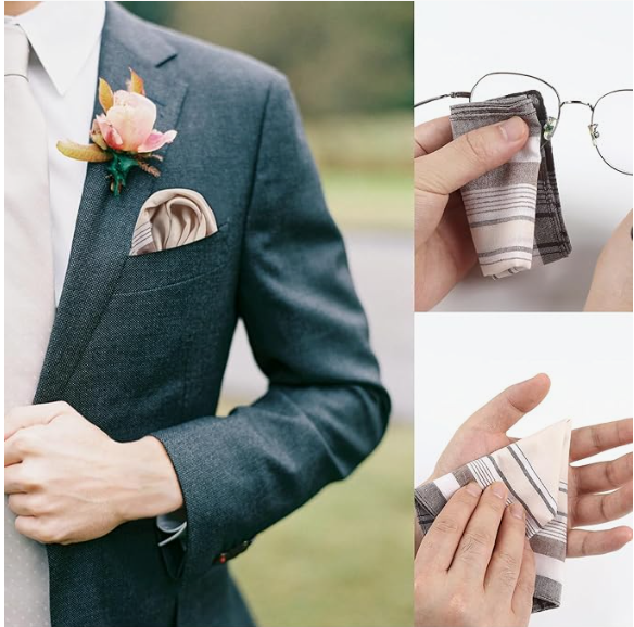 100% Cotton Handkerchief Plaid - Handkerchief Cotton Men ulasan dan harga
