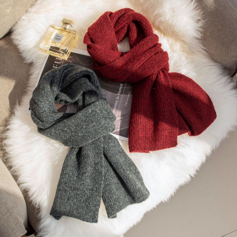 Korean Style Classic Woolen Sc - Muffler Men Wool ulasan dan harga