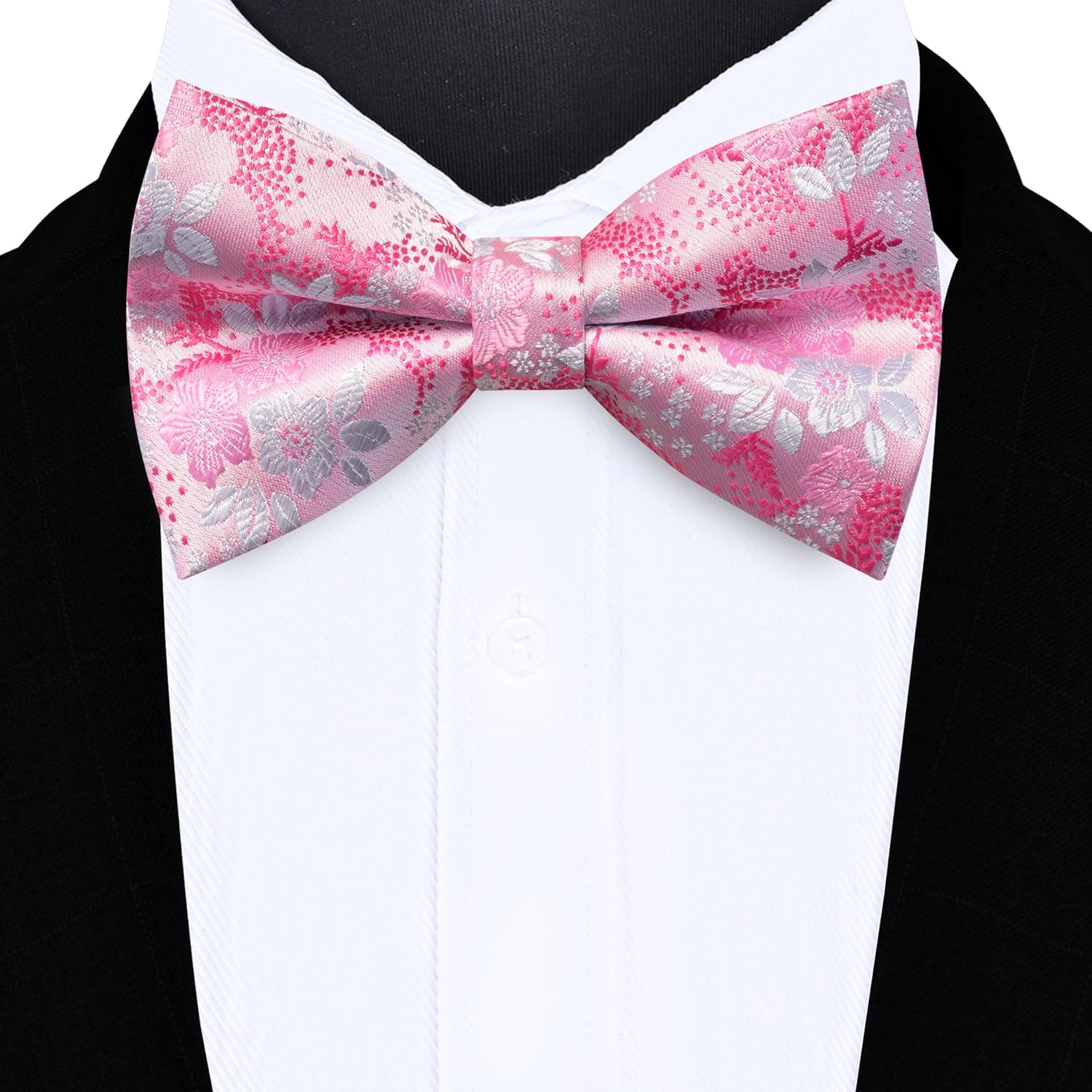 Floral Bow Tie & Handkerchief  - Pocket Square Set ulasan dan harga