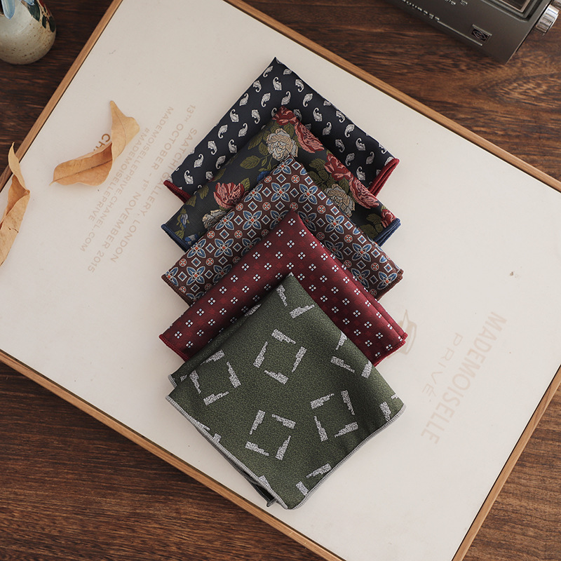 23cm New Design Mens Green Bro - Pocket Square Set ulasan dan harga