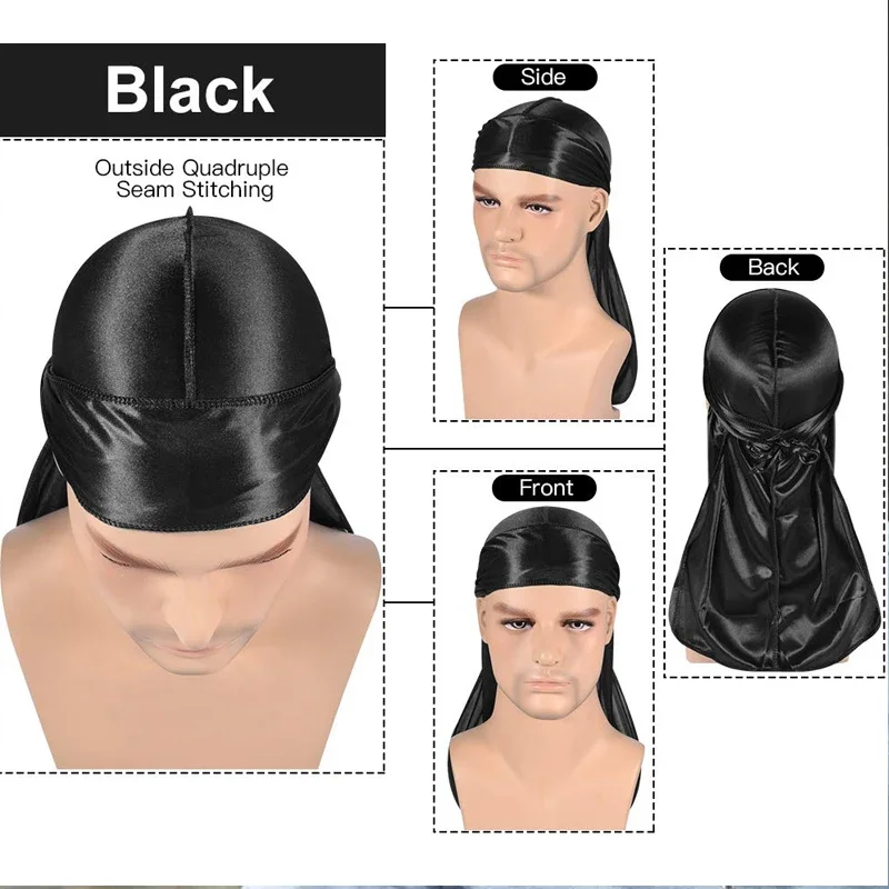 New silk Durag Bandana Turban  - Bandana Doo Rag ulasan dan harga