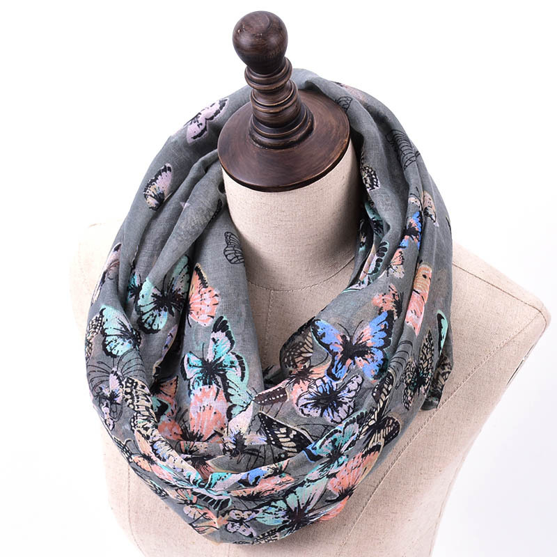 2022 New Fashion Butterfly Pri - Infinity Scarf Knit ulasan dan harga