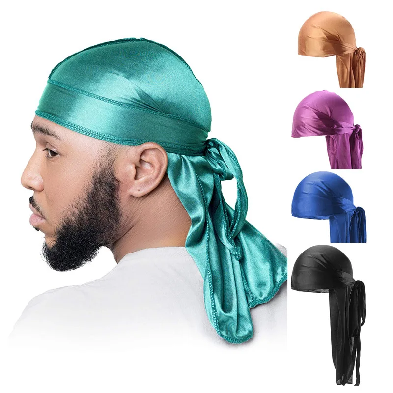 5Pcs Silk Durag Bandana Turban - Bandana Doo Rag ulasan dan harga