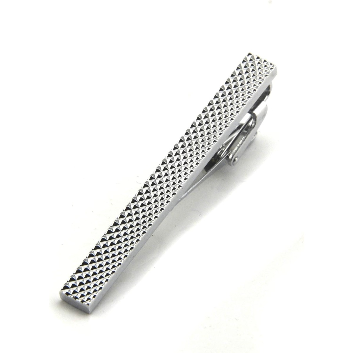 Set of 4 Silver Metal Necktie  - Tie Clip Silver ulasan dan harga
