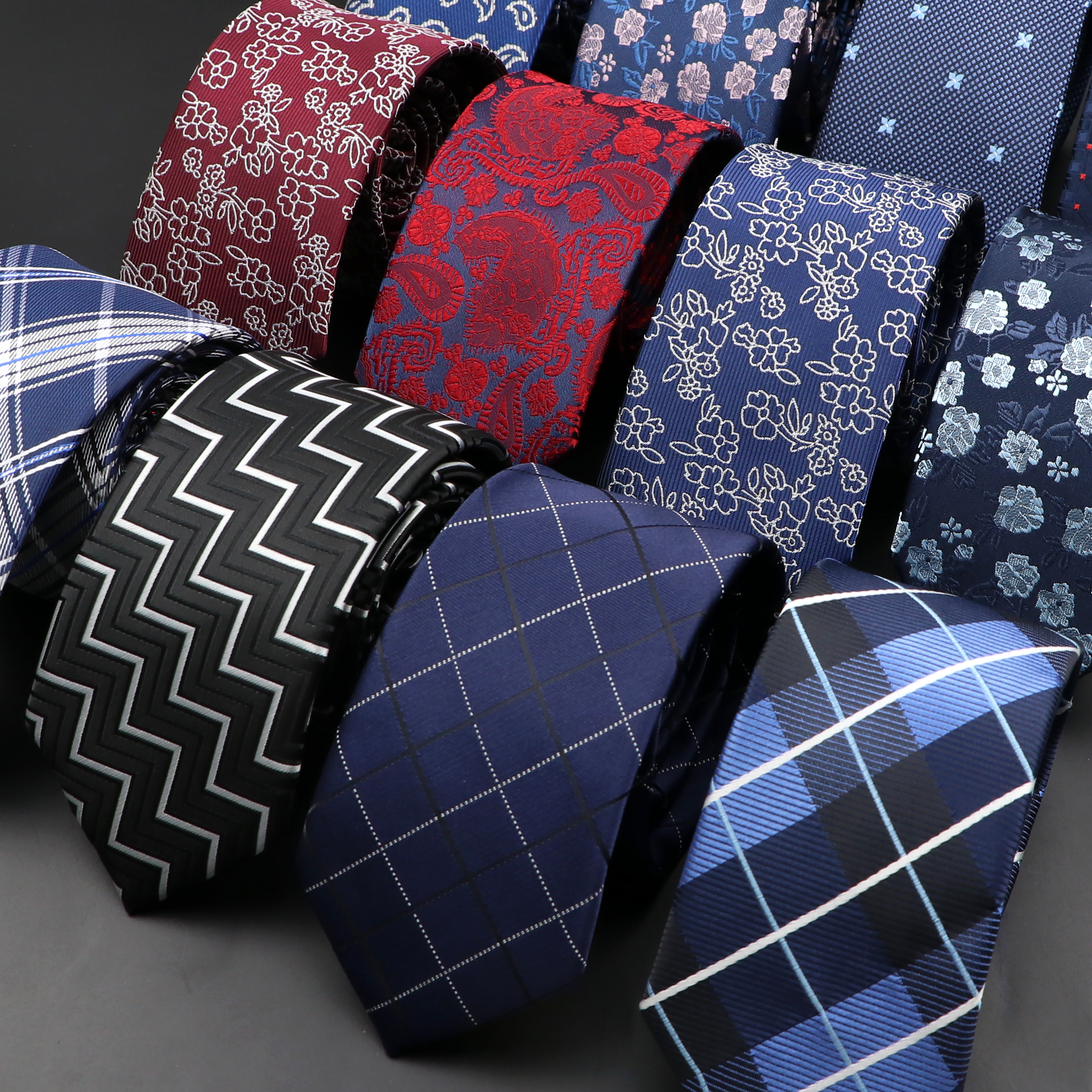 New Men Ties Solid Color Strip - Skinny Tie Men ulasan dan harga