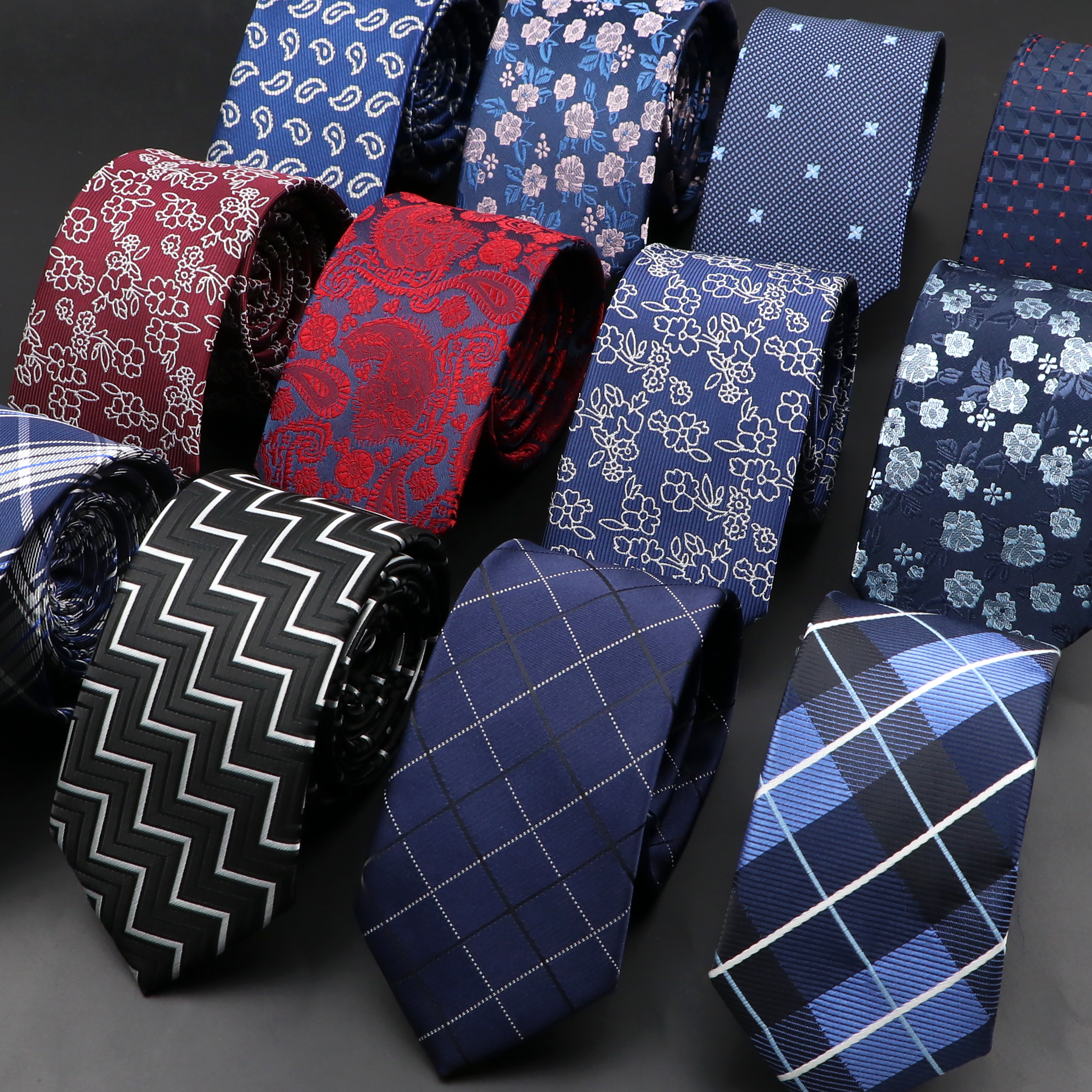 New Men Ties Solid Color Strip - Skinny Tie Men ulasan dan harga