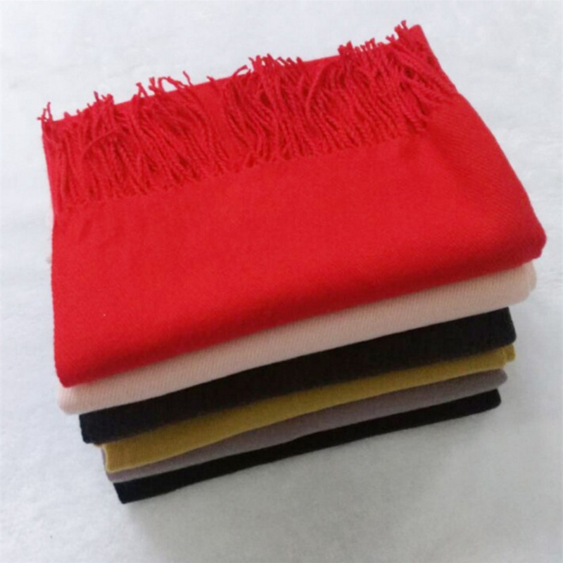 Autumn And Winter Solid Color  - Muffler Men Wool ulasan dan harga