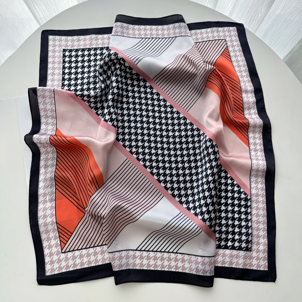 New Printed Square Scarf For W - Scarf Silk Square ulasan dan harga
