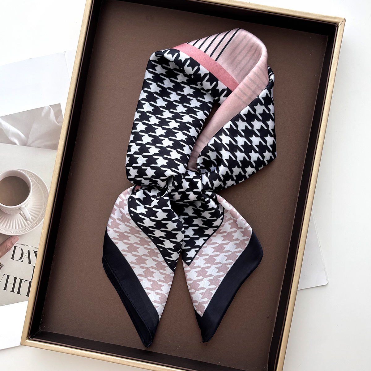 New Printed Square Scarf For W - Scarf Silk Square ulasan dan harga