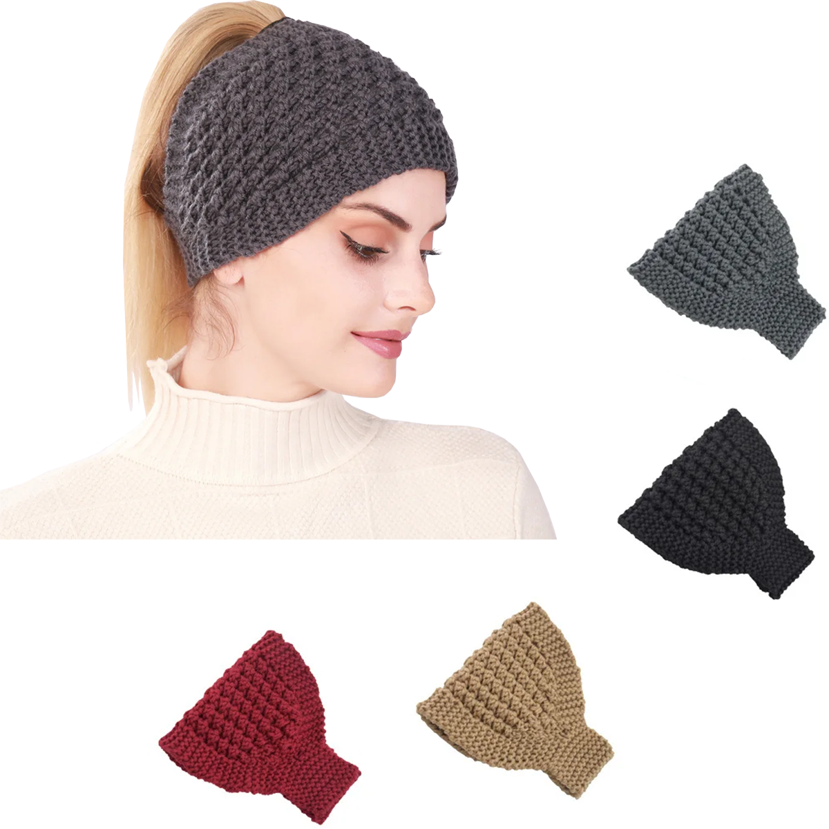 1PC Knitted Soft Stretch Turba - Head Wrap Turban ulasan dan harga