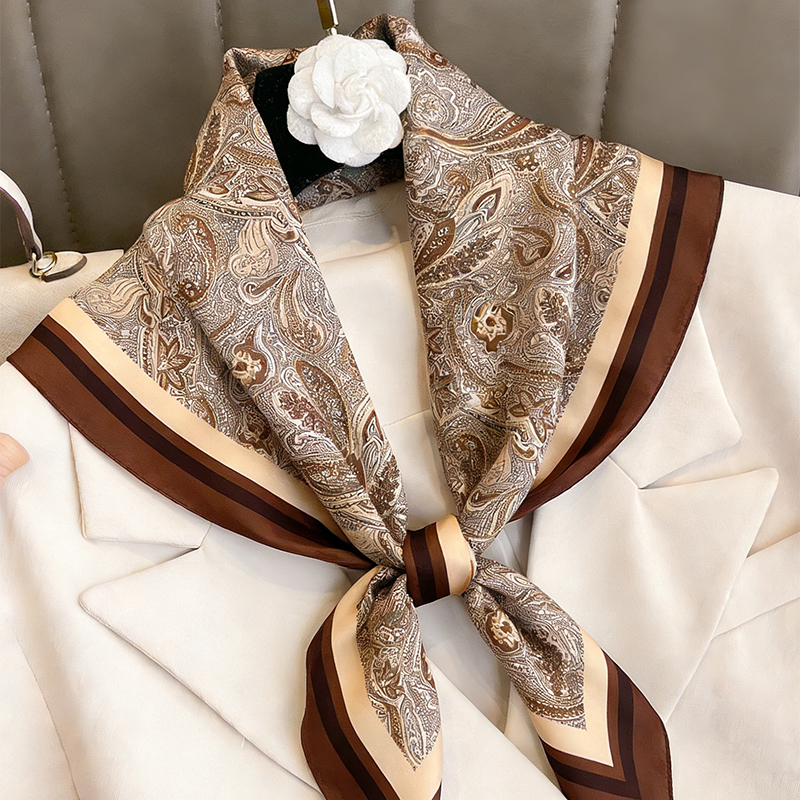 Luxury Women Silk Square Scarf - Scarf Silk Square ulasan dan harga