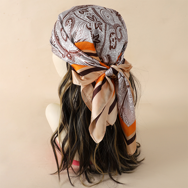 Luxury Women Silk Square Scarf - Scarf Silk Square ulasan dan harga