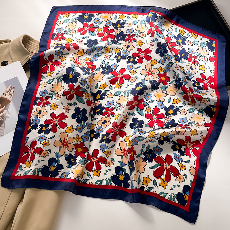 Luxury Square Scarf For Women  - Scarf Silk Square ulasan dan harga