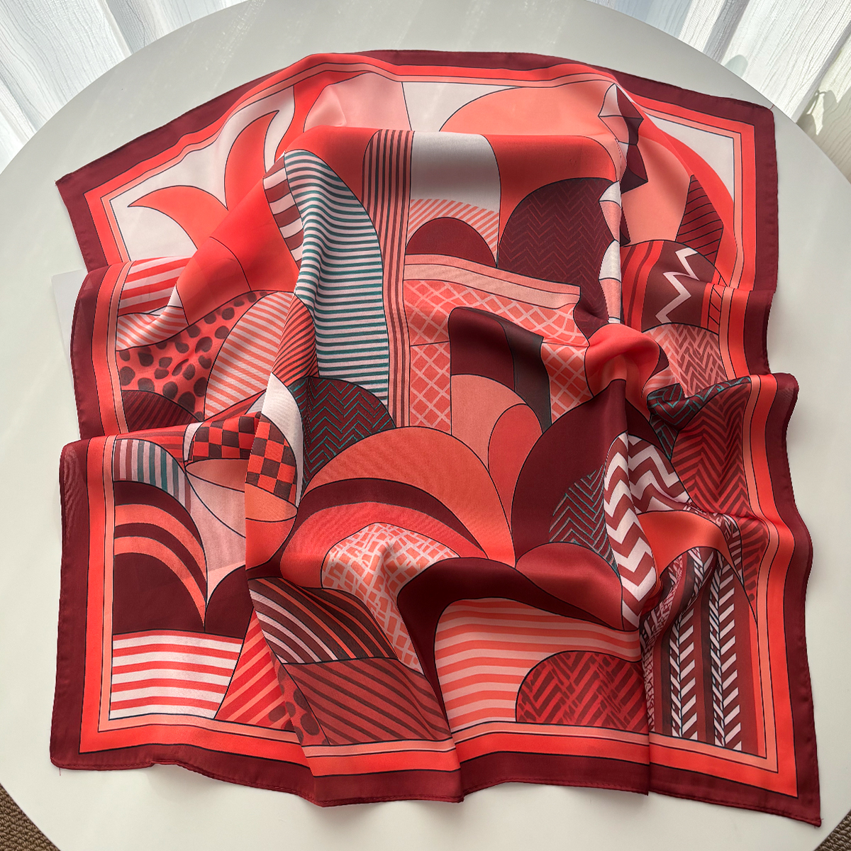 Luxury Square Scarf For Women  - Scarf Silk Square ulasan dan harga