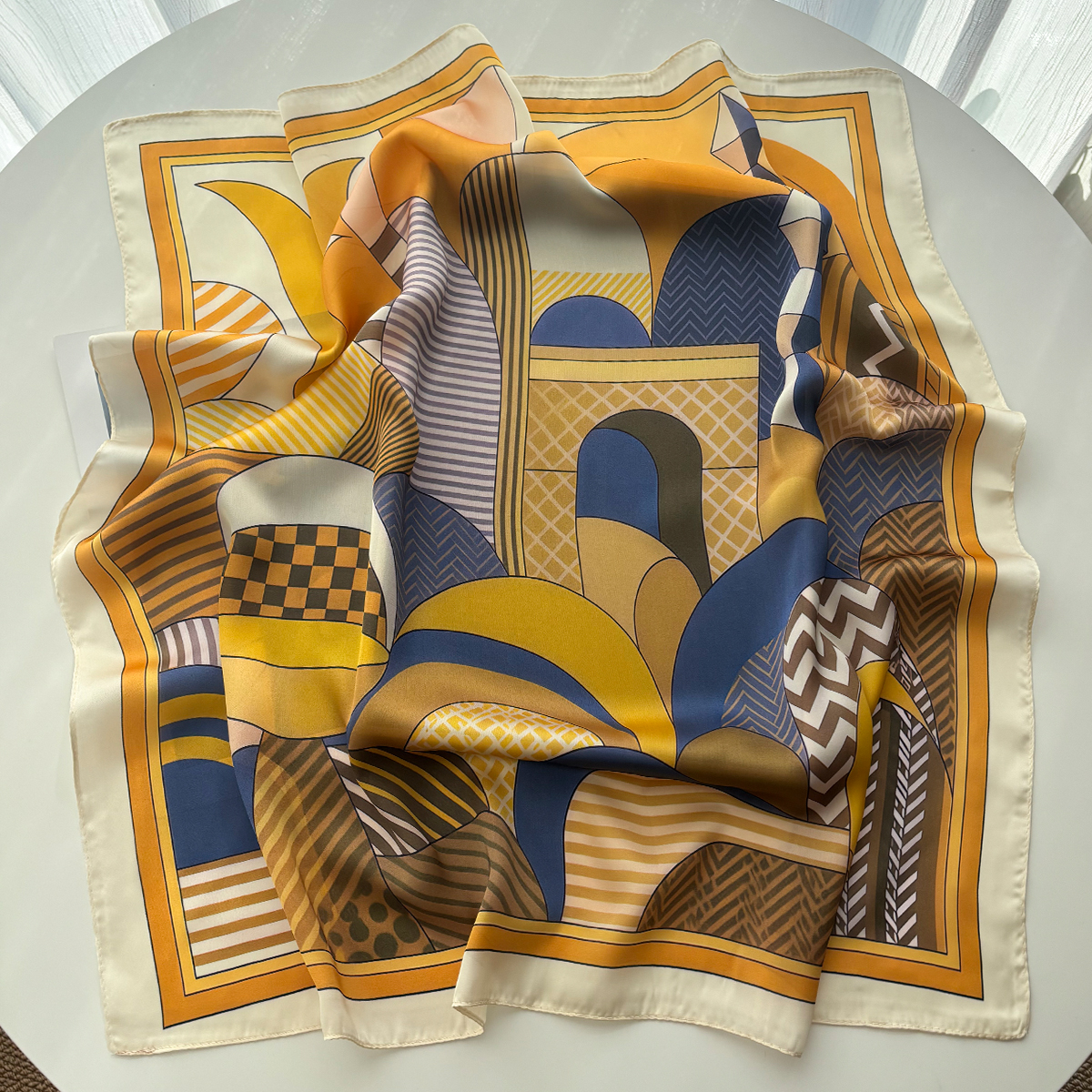 Luxury Square Scarf For Women  - Scarf Silk Square ulasan dan harga