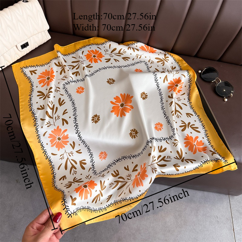 1Pc new printed fashion silk s - Scarf Silk Square ulasan dan harga