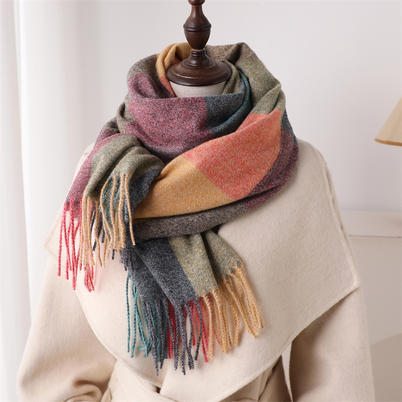 200*64cm New Fashion Cashmere  - Woven Scarf Blanket ulasan dan harga