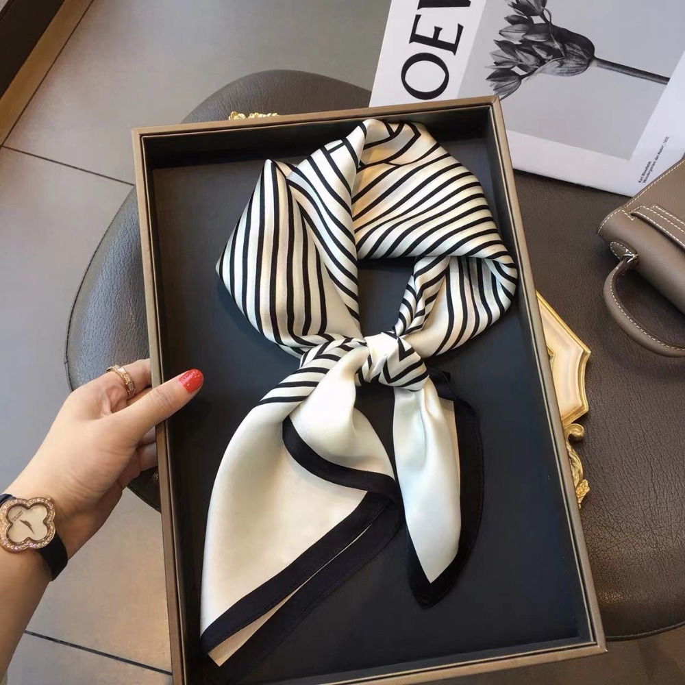 70×70cm Satin Square Scarf, Si - Scarf Silk Square ulasan dan harga