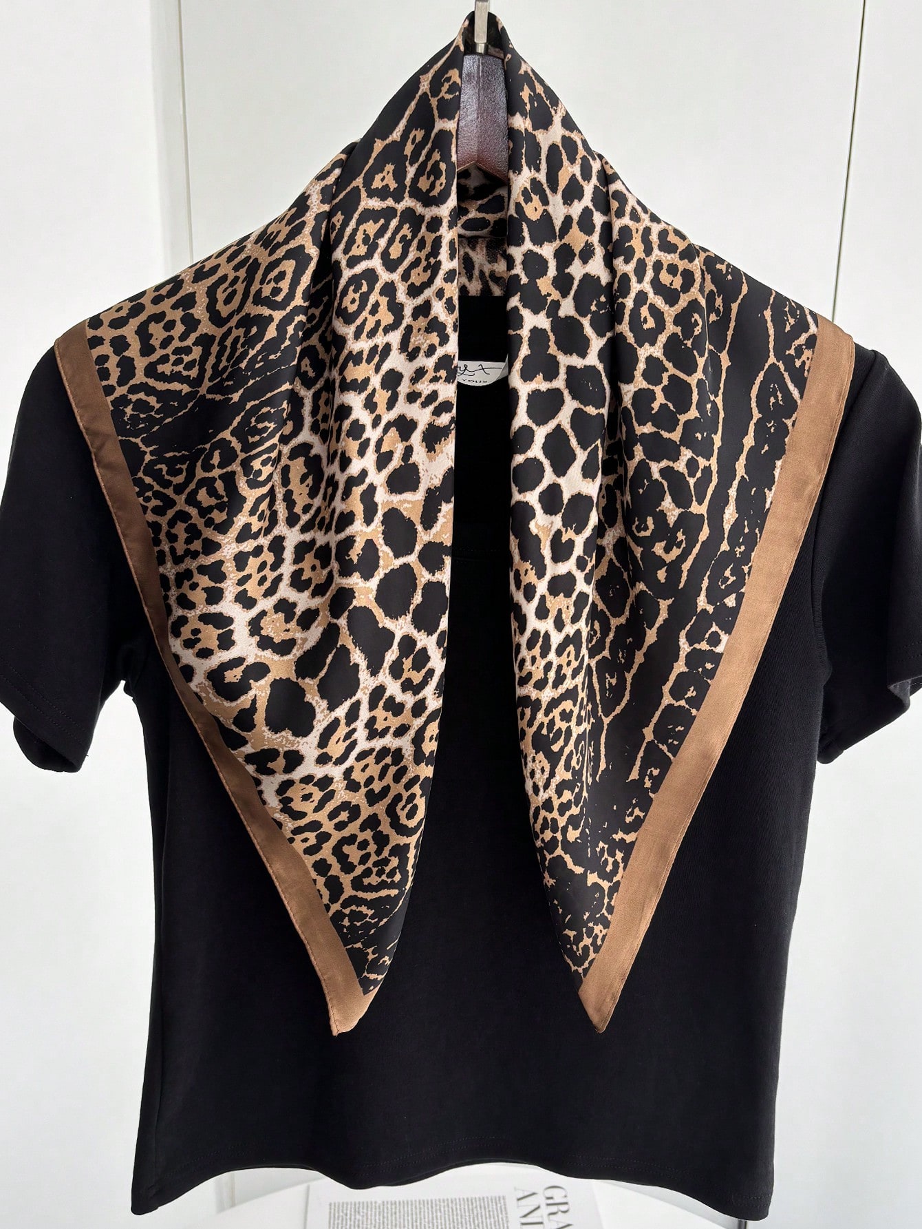1pc Luxury Brand Leopard Print - Bandana Cotton ulasan dan harga