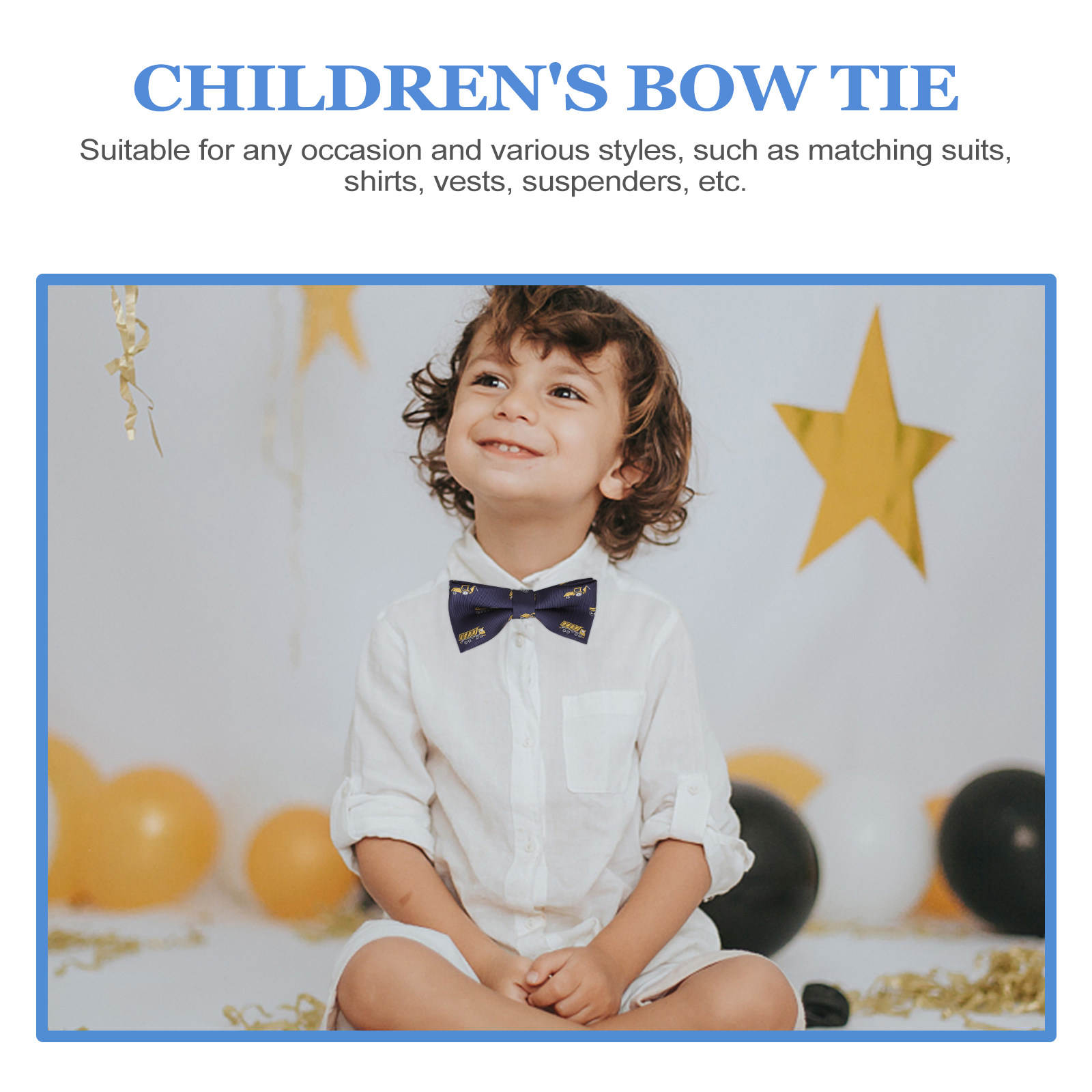 2Pcs Cartoon Bow Tie Kids Adju - Bow Tie Pre Tied ulasan dan harga