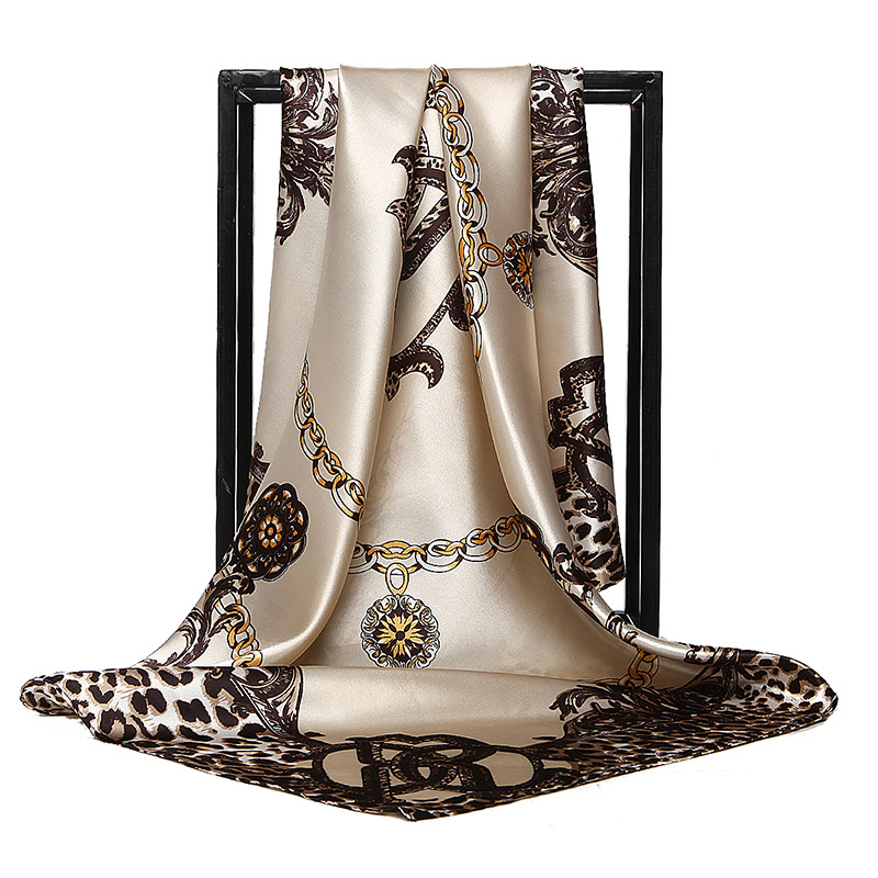 90*90cm Ladies Silk Scarf Band - Scarf Silk Square ulasan dan harga