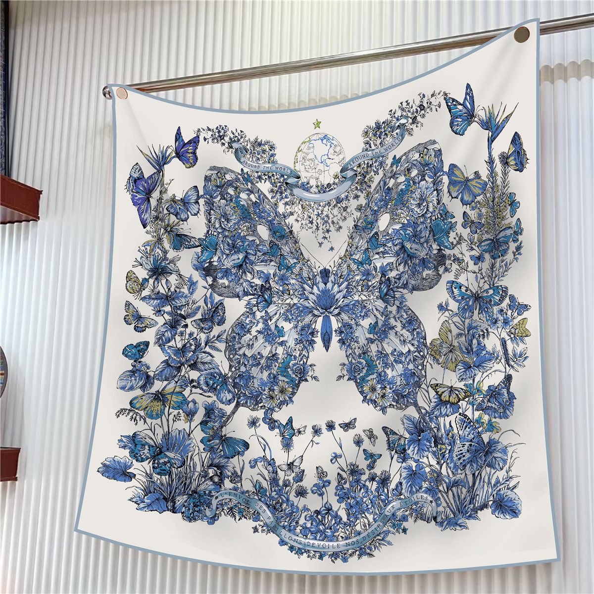 90cm Twill Silk Scarf Shawl Lu - Face Scarf Mask ulasan dan harga