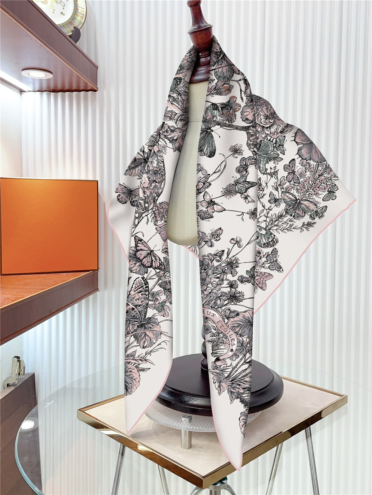 90cm Twill Silk Scarf Shawl Lu - Face Scarf Mask ulasan dan harga