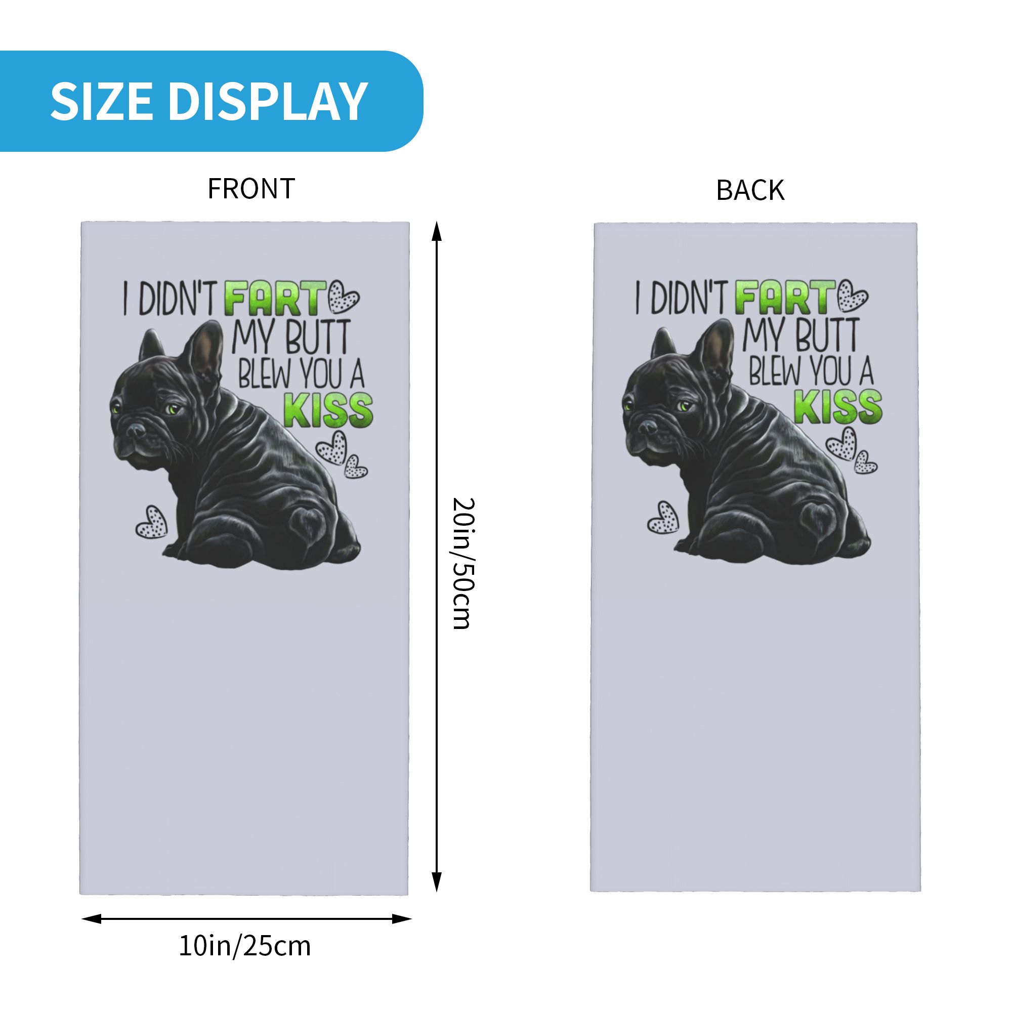 Custom Cute French Bulldog Win - Neck Warmer Tube ulasan dan harga