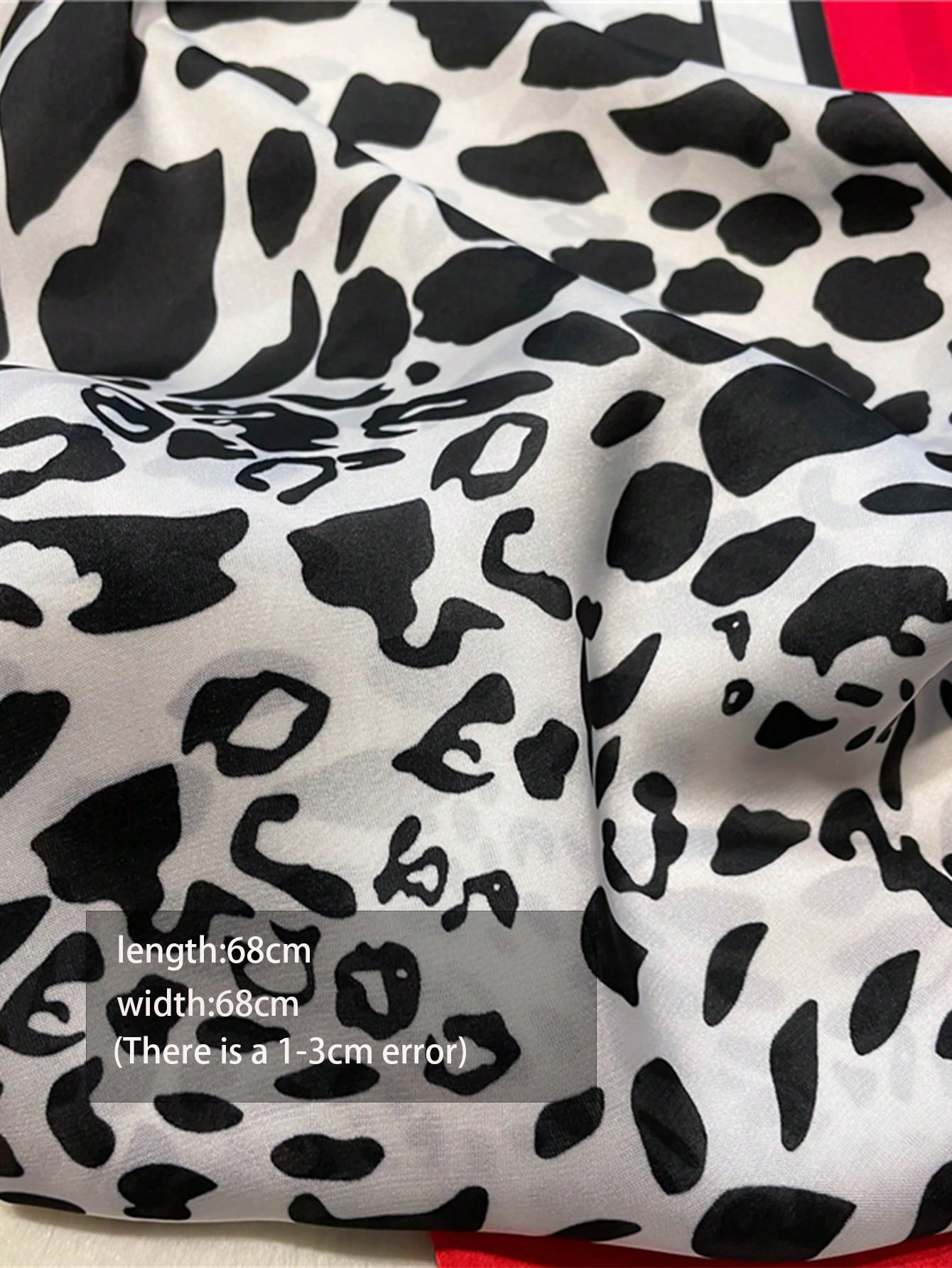 1pc Faux Silk Retro Leopard Pr - Bandana Cotton ulasan dan harga