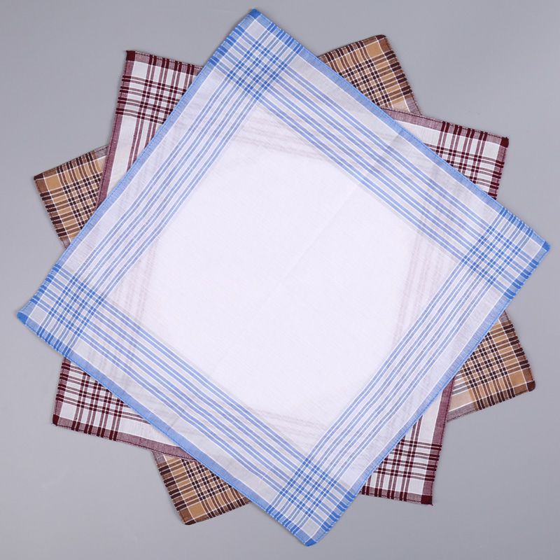 12Pcs Men's Pure Cotton Handke - Handkerchief Cotton Men ulasan dan harga