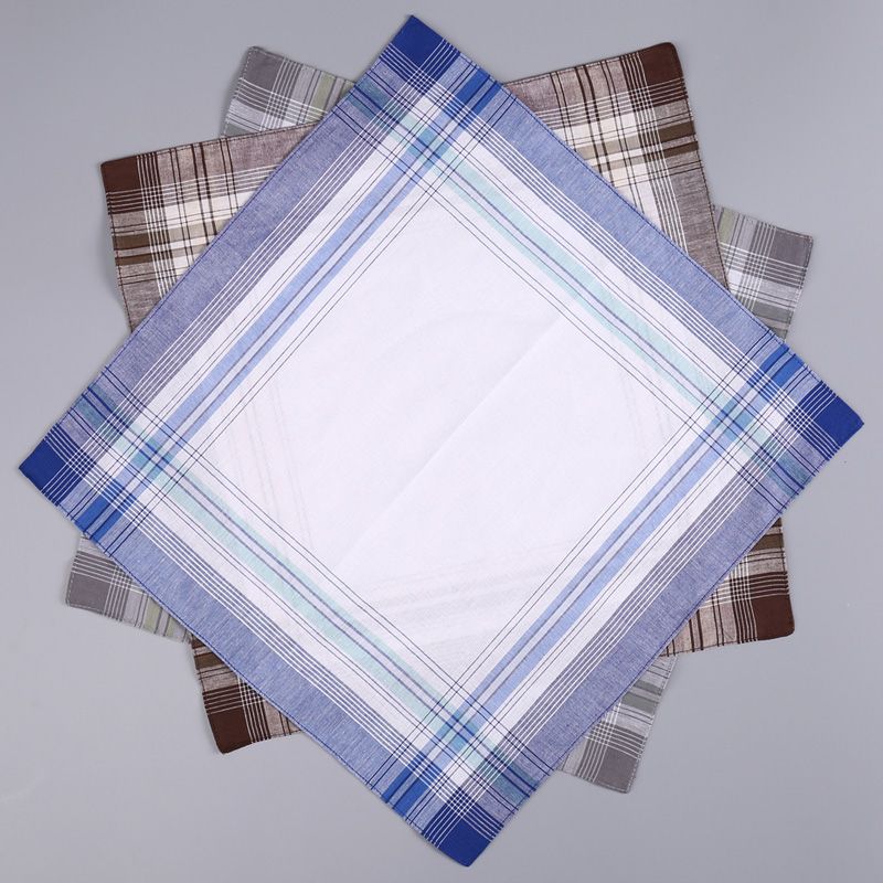 12Pcs Men's Pure Cotton Handke - Handkerchief Cotton Men ulasan dan harga