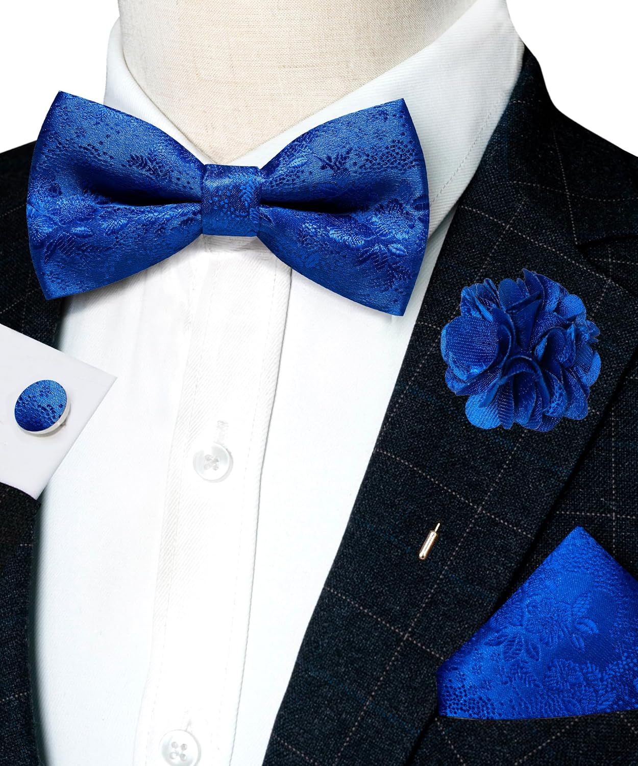 Floral Pre-tied Bow Tie Set wi - Bow Tie Pre Tied ulasan dan harga