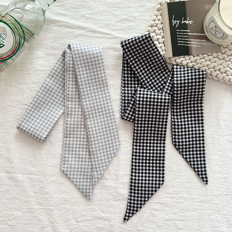 Women Scarf Luxury Silk Scarf  - Silk Tie Striped ulasan dan harga