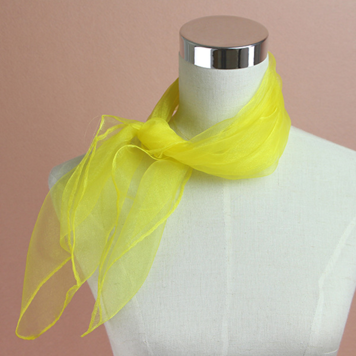 1pc 60x60cm Candy Colors Sheer - Ascot Neck Scarf ulasan dan harga