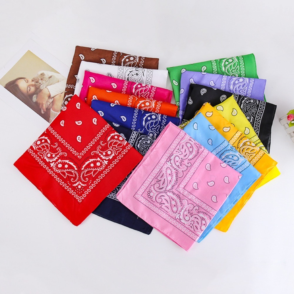 Hip Hop Wine Red Square Hair S - Ascot Neck Scarf ulasan dan harga