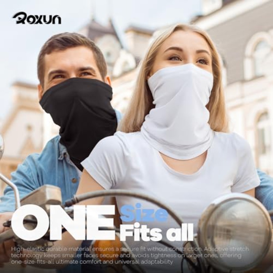 ROXUN 4 Pack Neck Gaiter, Cool - Face Scarf Mask ulasan dan harga