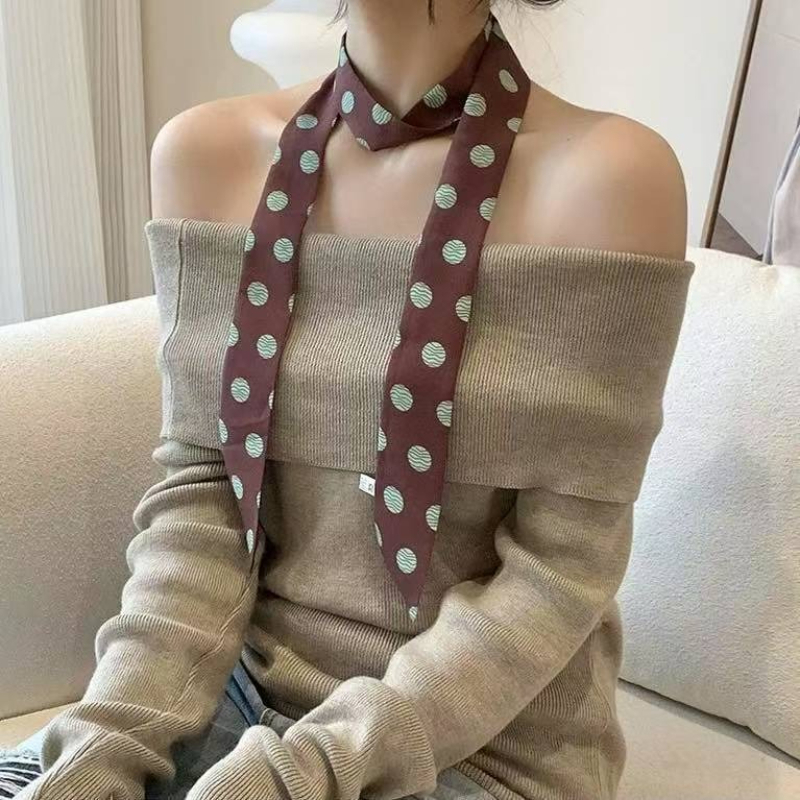 Polka Dot and Striped Print Sc - Silk Tie Striped ulasan dan harga