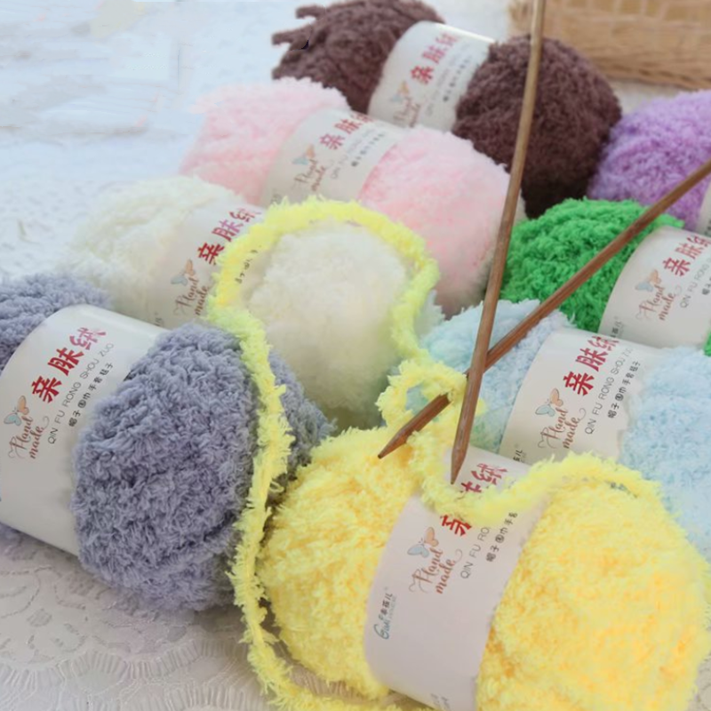 Chenille Plush Chunky Yarn for - Woven Scarf Blanket ulasan dan harga