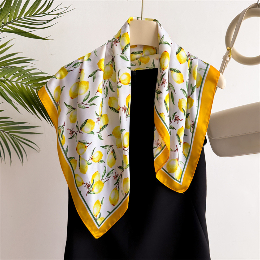 1pcs Summer Bright Color Oil P - Ascot Neck Scarf ulasan dan harga
