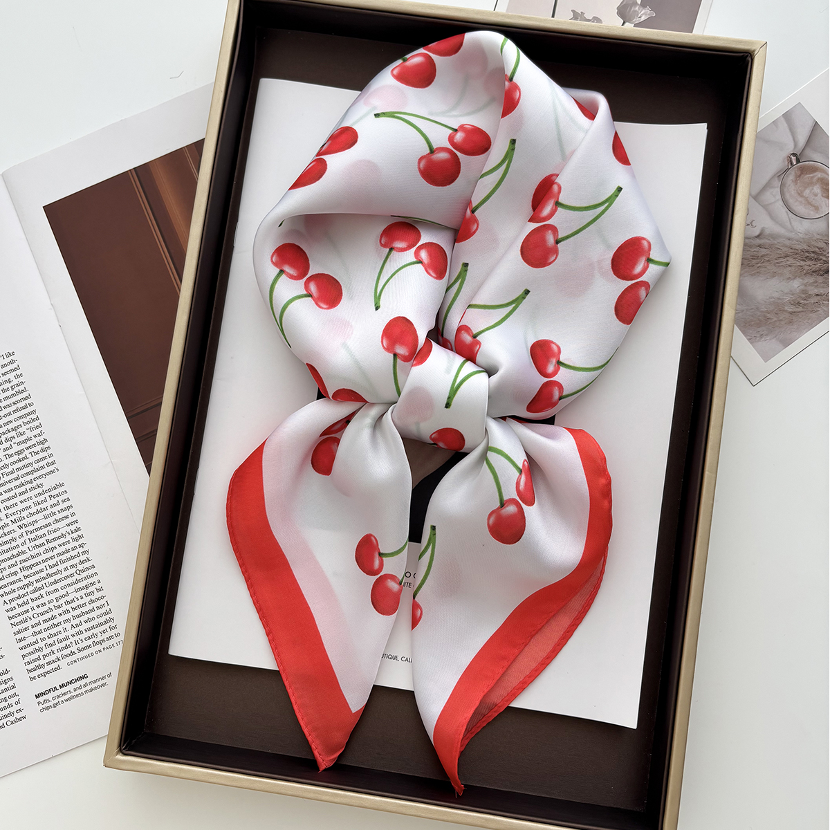 1pcs Summer Bright Color Oil P - Ascot Neck Scarf ulasan dan harga