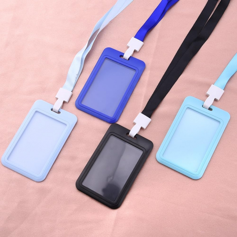 Colorful Sliding Vertical ID B - Lanyard Badge Holder ulasan dan harga