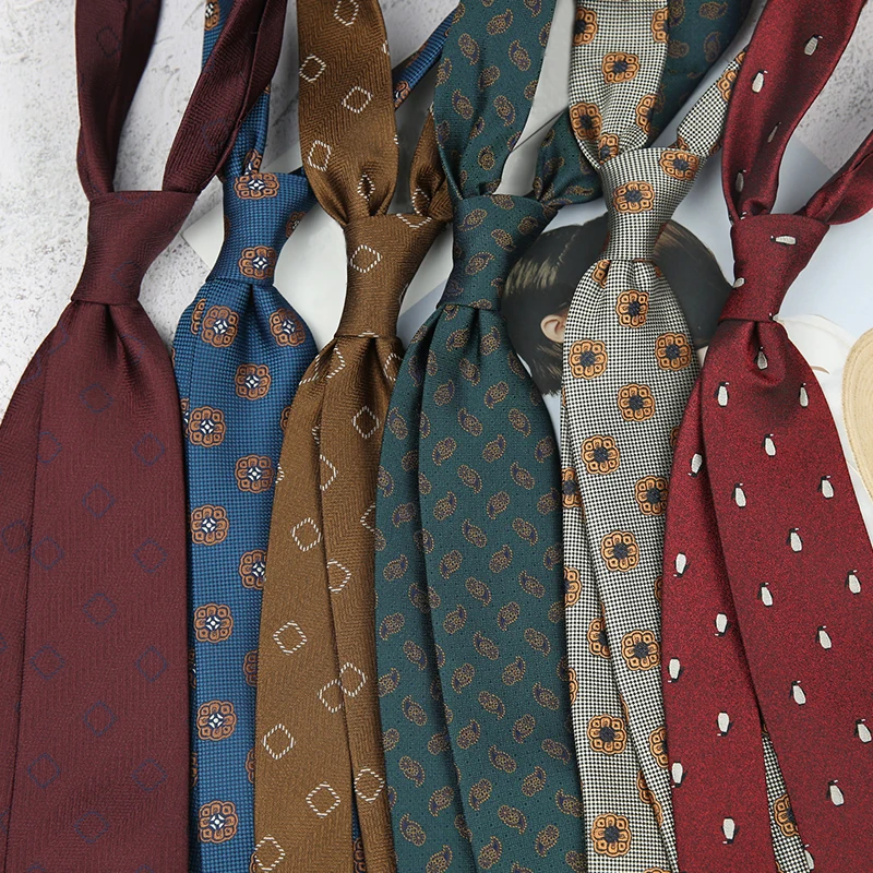Linbaiway Business Floral Prin - Skinny Tie Men ulasan dan harga
